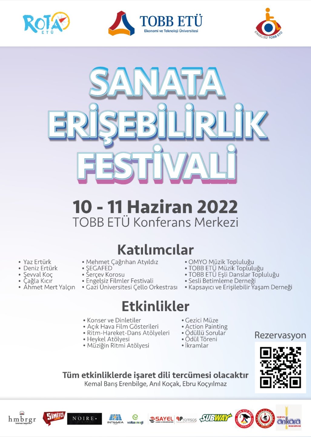 ROTAFEST Sanata Erişebilirlik Festivali